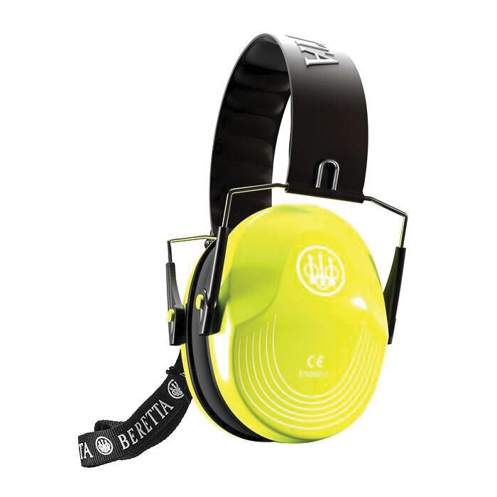 Beretta Safety Pro Earmuff 25 dB - Black/Florescent Yellow, Stay Safe in Style - CF1000000202FF