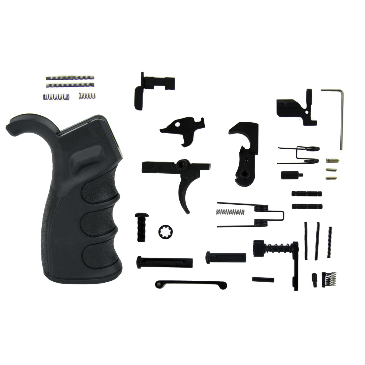 Tacfire Lower Parts Kit for AR-15, Black - LPK02USA-B - Tacfire