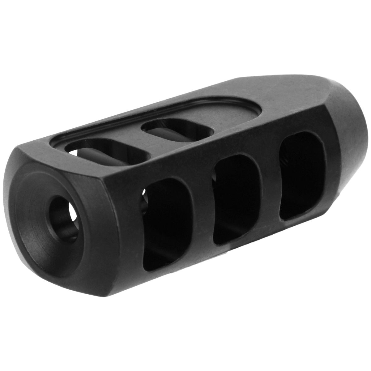 Tacfire Tanker Muzzle Brake 5/8"-24 tpi for AR-10, Black Nitride - MZ1009-3B-N - Tacfire