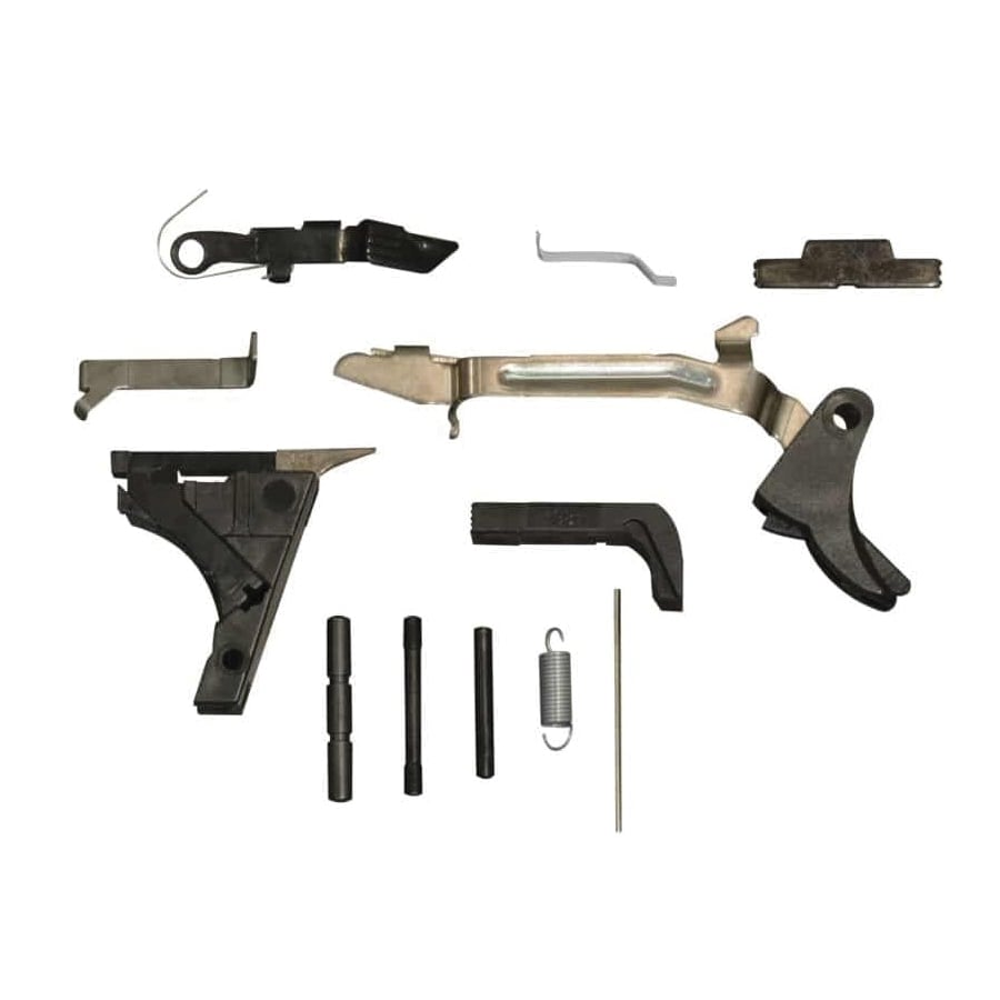 Tacfire Lower Parts Kit for Glock 17, Black/Silver - PK-GLK17 - Tacfire