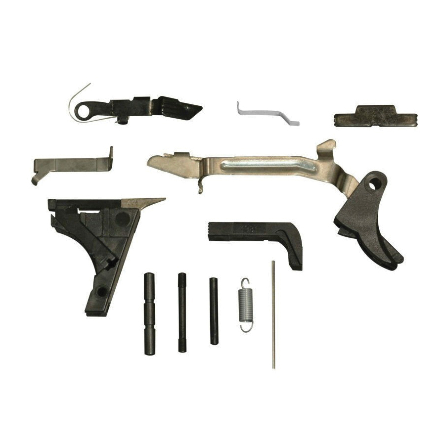 Tacfire's Black/Silver Lower Parts Kit for Glock 19 -Ideal for Glock Enthusiasts - PK-GLK19 - Tacfire