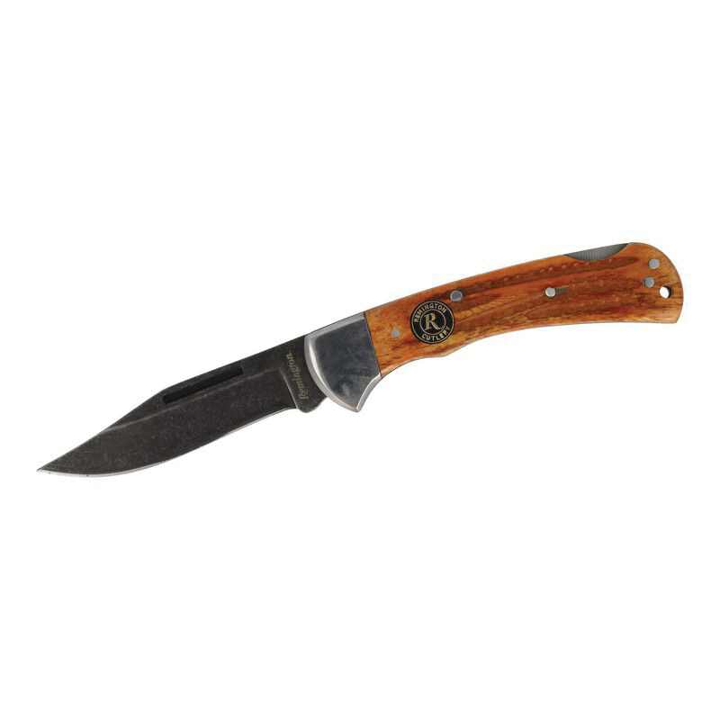 Remington Backwoods Lockback Knife, Coffee Brown - 15646 - Remington