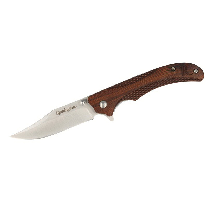 Remington Woodland Liner Lock Folding Knife, Brown for Rugged Outdoor Use - 15662 - Remington