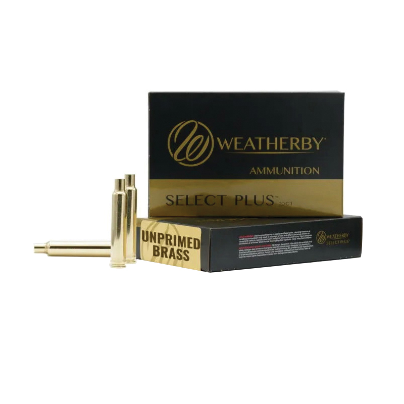 Weatherby Select Plus .375 Weatherby Magnum Unprimed Rifle Brass, 20rds