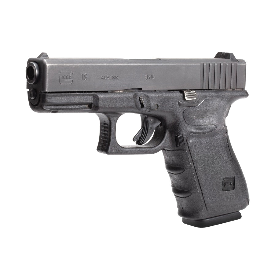 Elevate Your Glock 19/23/32 Gen3 with Hogue's Black Wrapter Adhesive Grip -Enhanced Control - 17230