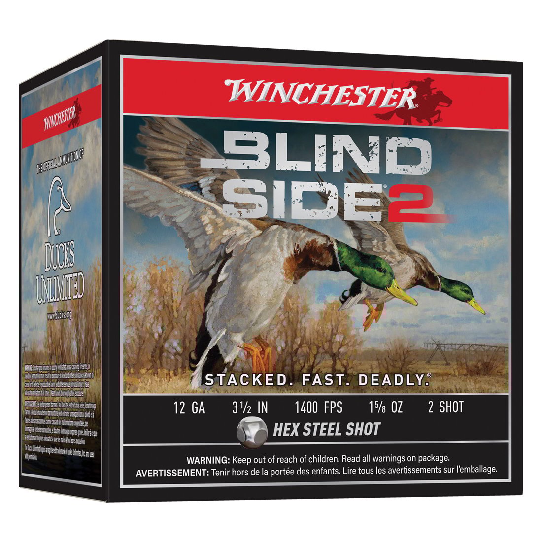 Winchester Blind Side 2 12 Gauge 3.50" #2 1.62 oz - 25rds - XBS12L2 - Winchester