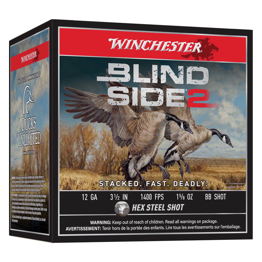 Winchester Blind Side 2 12 Gauge 3.50" #BB 1.62 oz - 25rds - XBS12LBB - Winchester