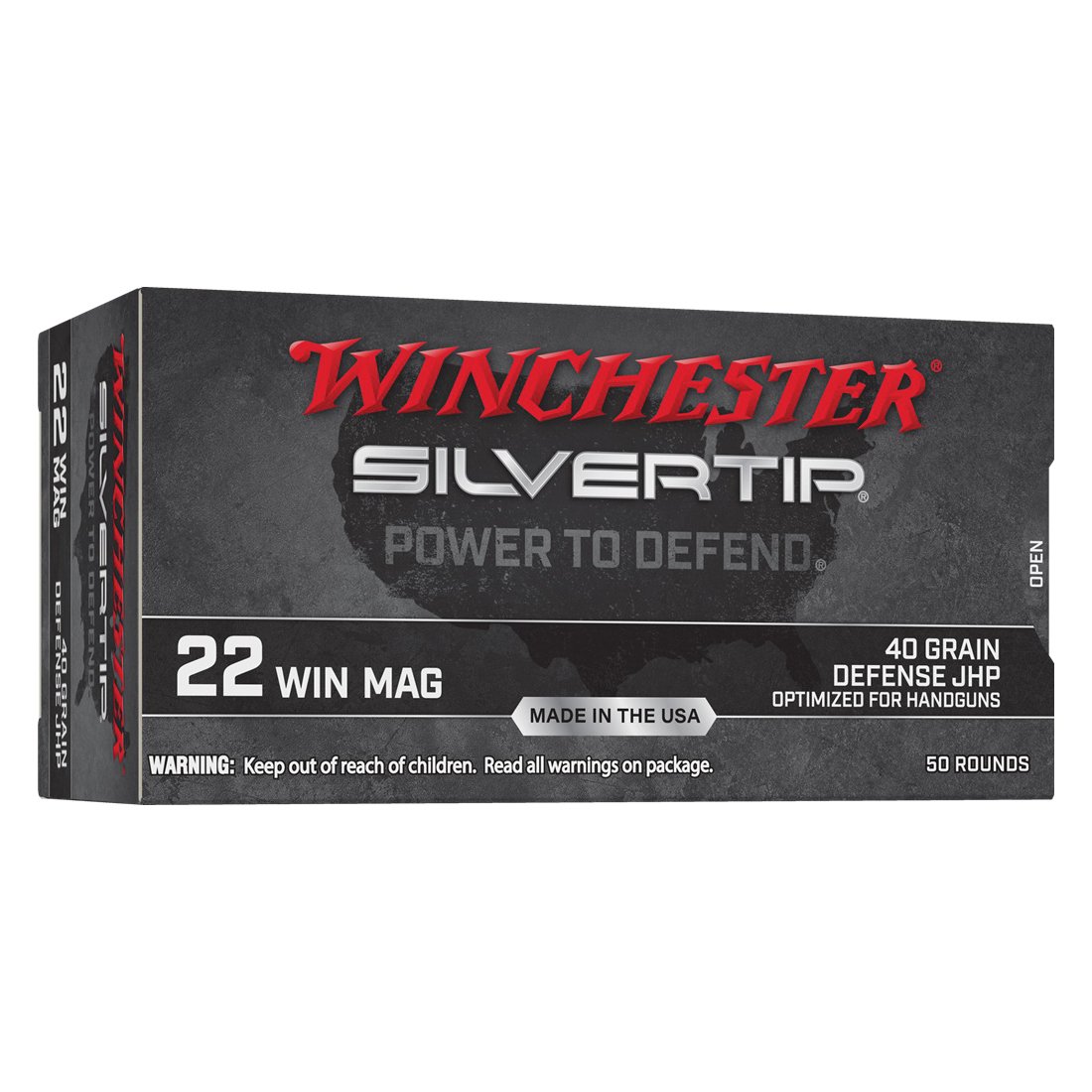 Winchester .22 WMR 40 gr Ammo Silvertip HP - 50rds - W22MST - Winchester