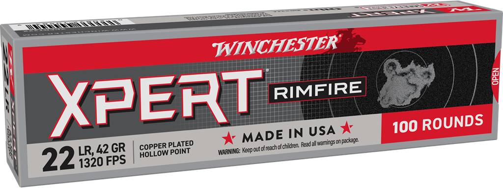 Winchester Xpert .22LR 40 gr Ammo LRN - 100rds - XPERT22X - Winchester