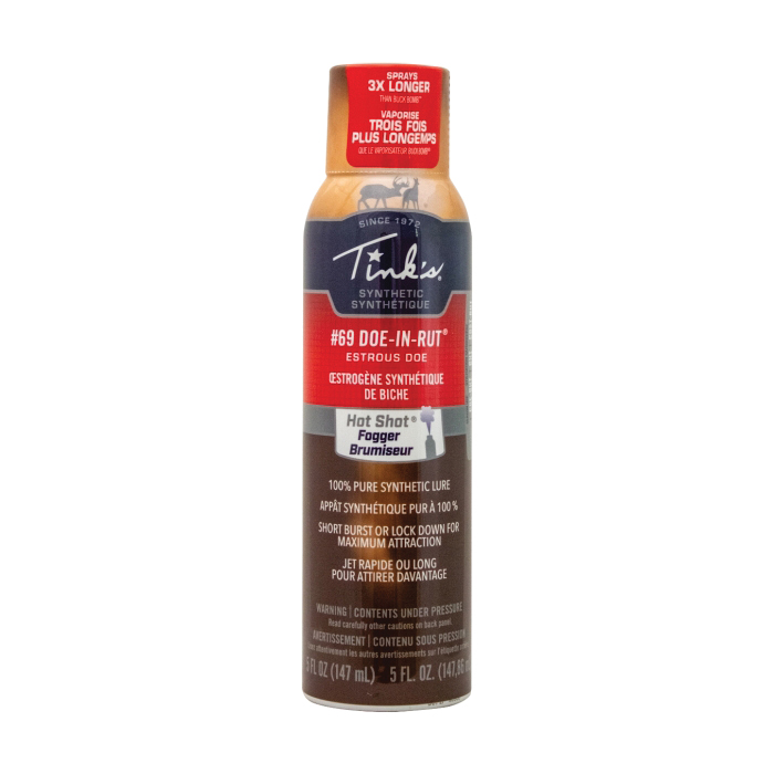Tink's 69 Doe-In-Rut Hot Shot Buck Lure Synthetic Fogger, 5 oz Can