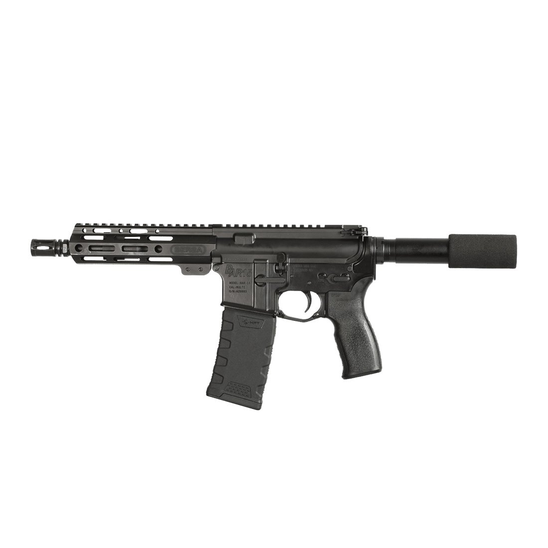 Bersa BAR15 5.56x45mm 7" Rifle in Black - Compact Tactical Firearm - BAR15PBM - Bersa