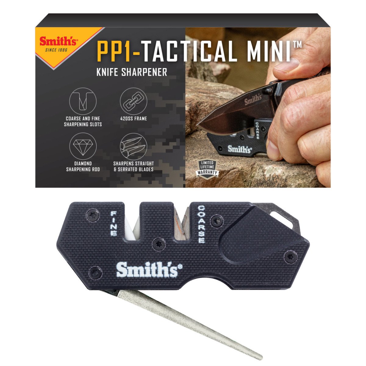 Smith's Pocket Pal Knife Sharpener PP1 - Smith's