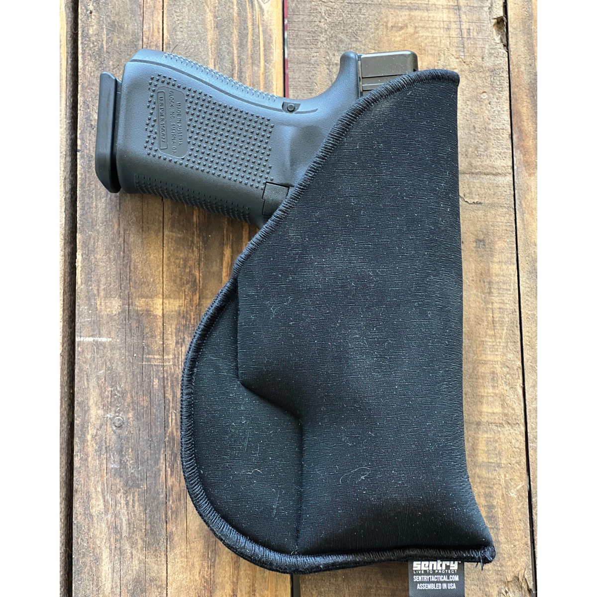 Sentry HexGrip Glock 26/27/29 Nylon IWB Holster Ambidextrous, Black - 35WB05BK - Sentry