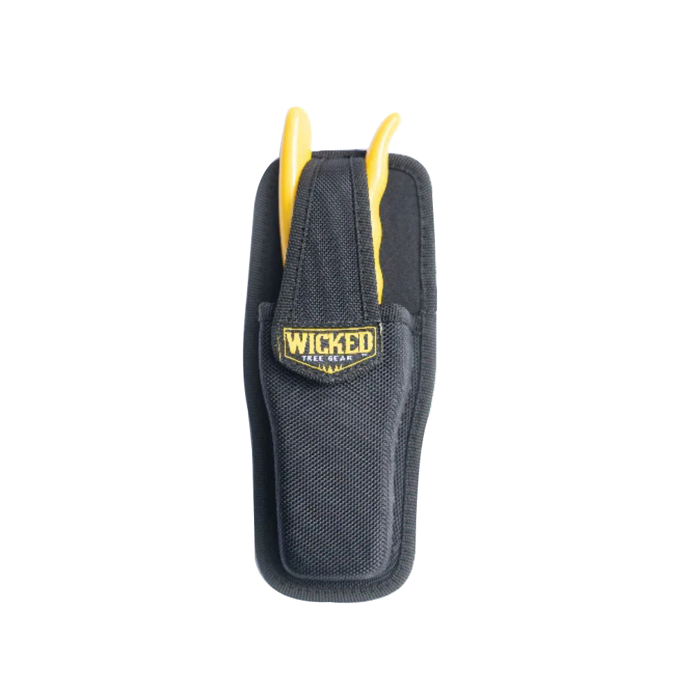 Wicked Tree Gear Canvas Lightweight Hand Pruner Sheath, Black - WTG017S - Wicked Tree Gear