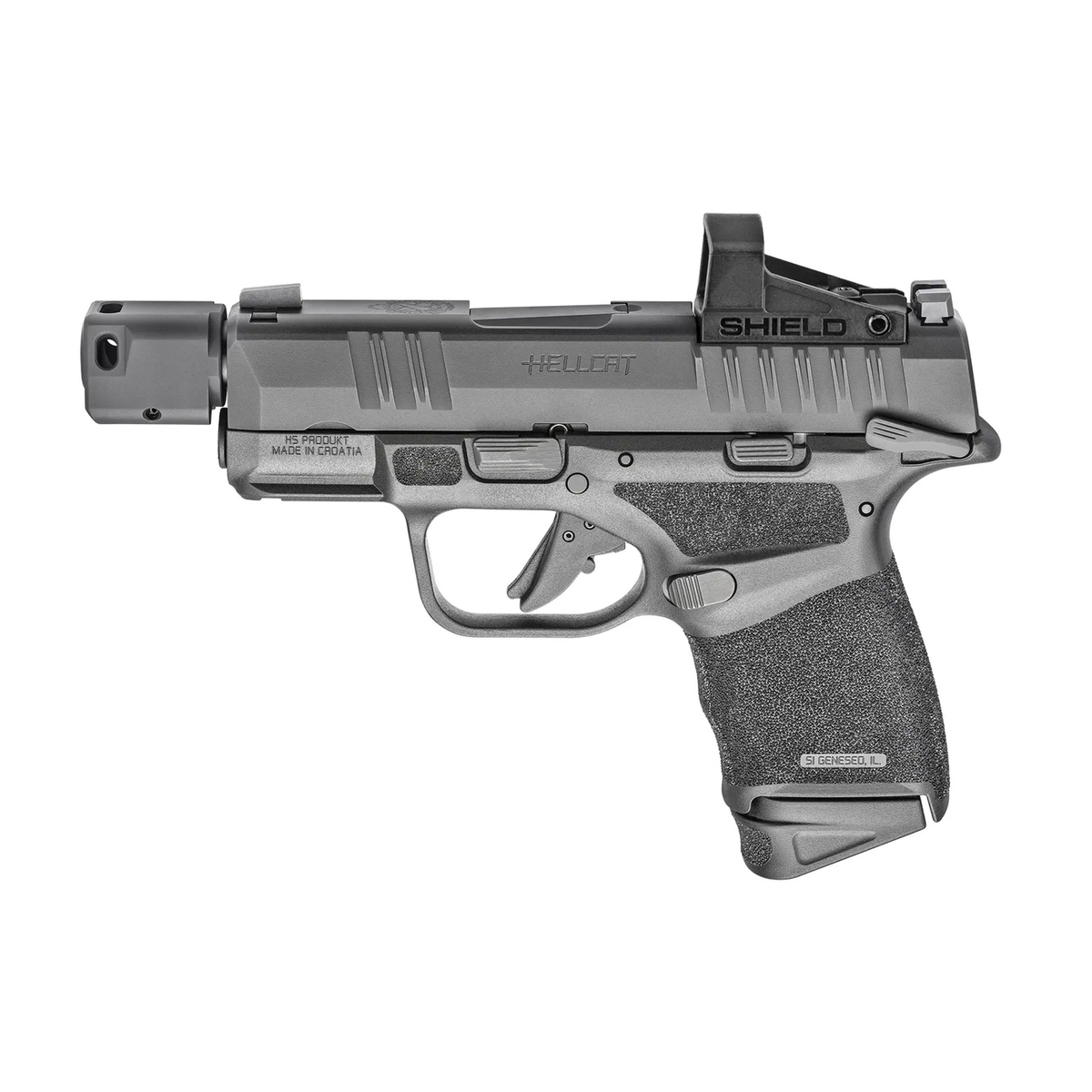 Springfield Armory Hellcat RDP 3.8" Micro-Compact 9mm 3.80" 10rd Pistol, Black - Springfield Armory