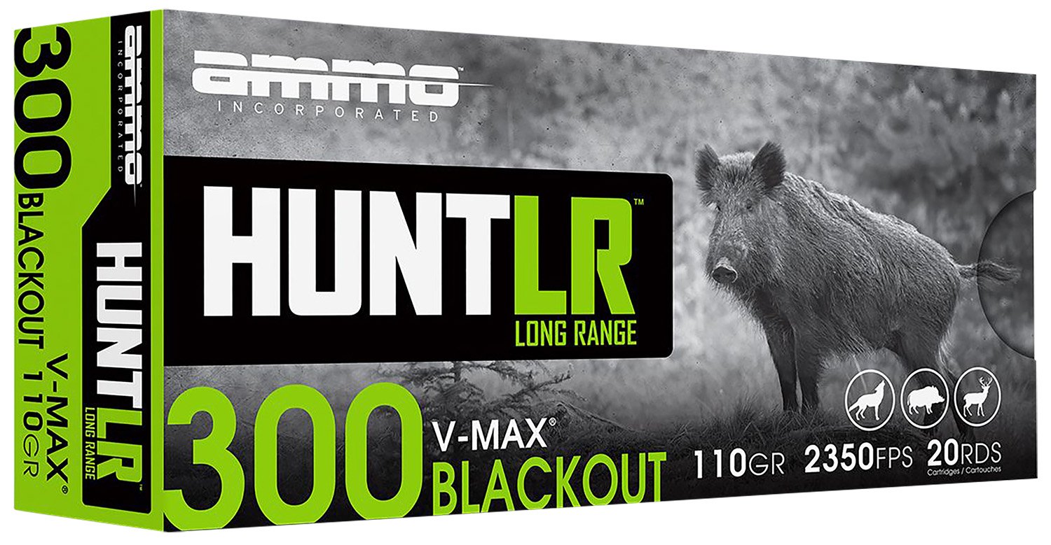 Ammo Inc Signature 110 gr V-Max 300 Blackout Ammunition, 20 Rounds - 300B110VMX-A20