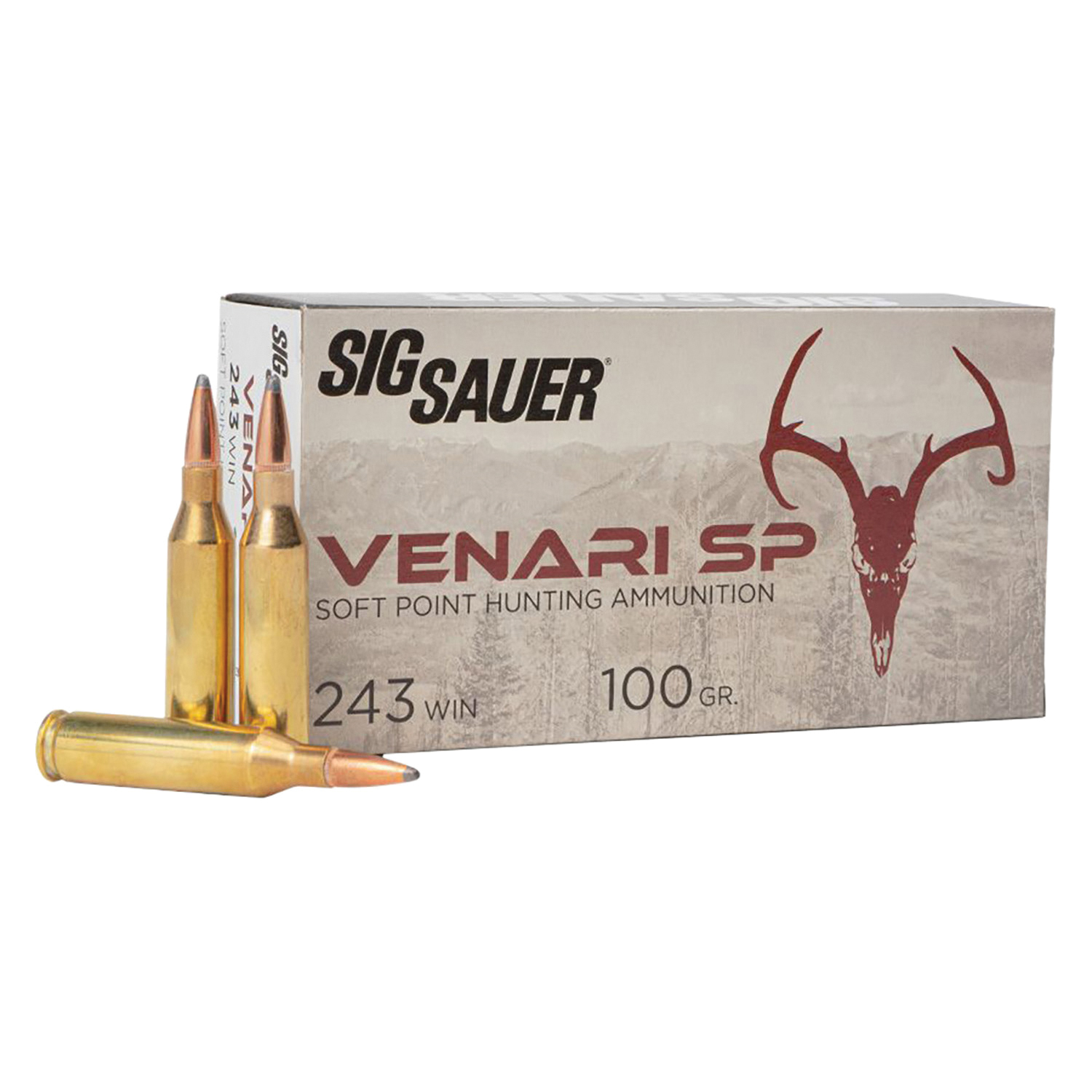 Sig Sauer Venari .243 Winchester 100 gr Ammo SP - 20rds - V243SP10020 - Sig Sauer