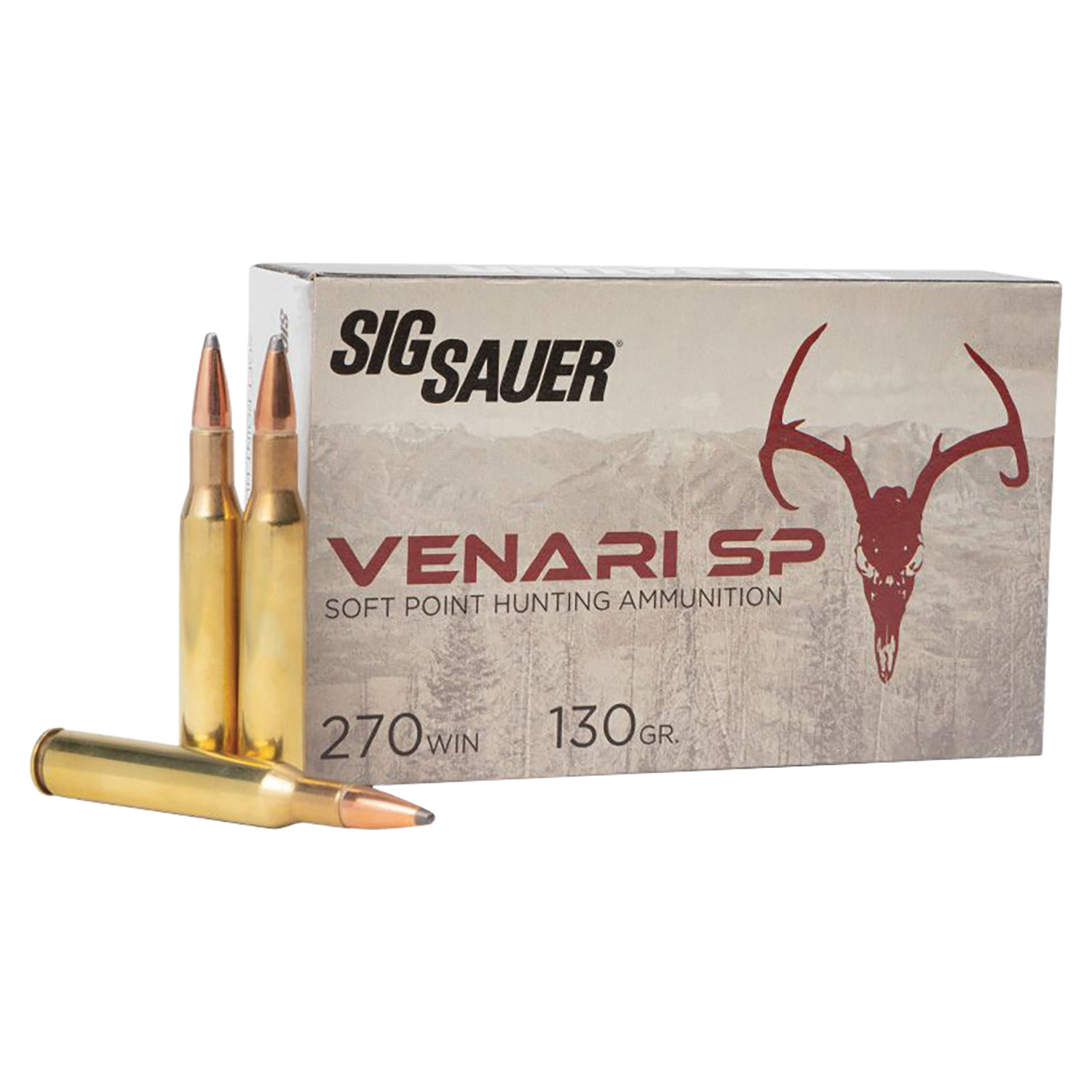 Sig Sauer Venari .270 Winchester 140 gr Ammo SP - 20rds - V270SP13020 - Sig Sauer