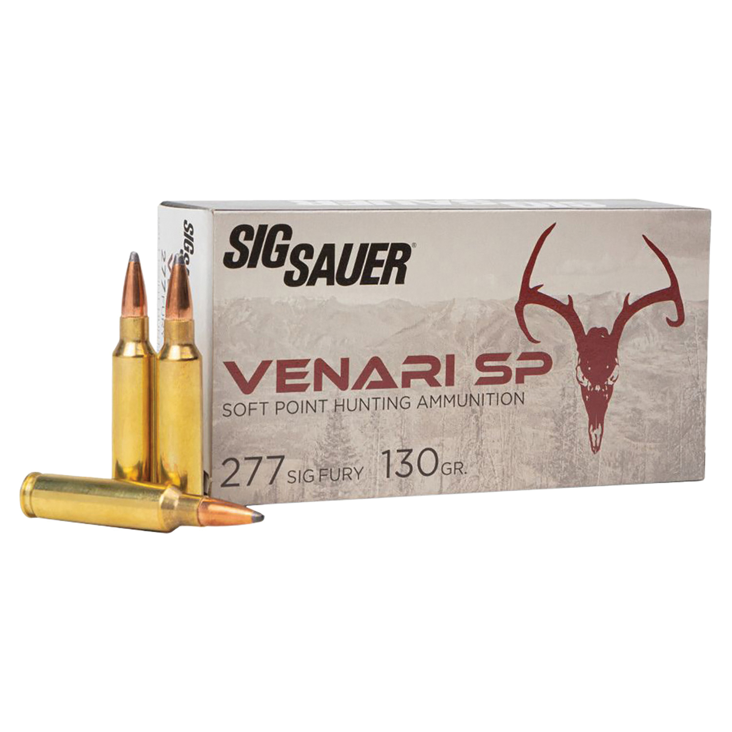 Sig Sauer Venari .277 Fury 130 gr Ammo SP - 20rds - V277SFSP13020 - Sig Sauer