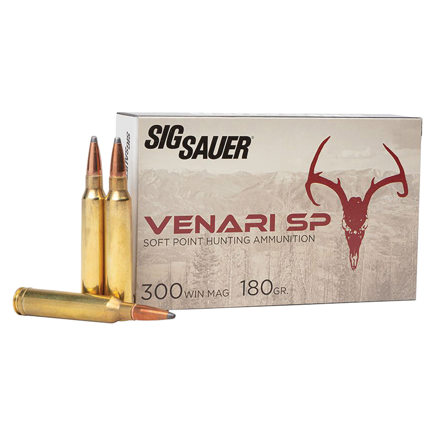 Sig Sauer Venari .300 Win Mag 180 gr Ammo SP - 20rds - V300WMSP18020 - Sig Sauer