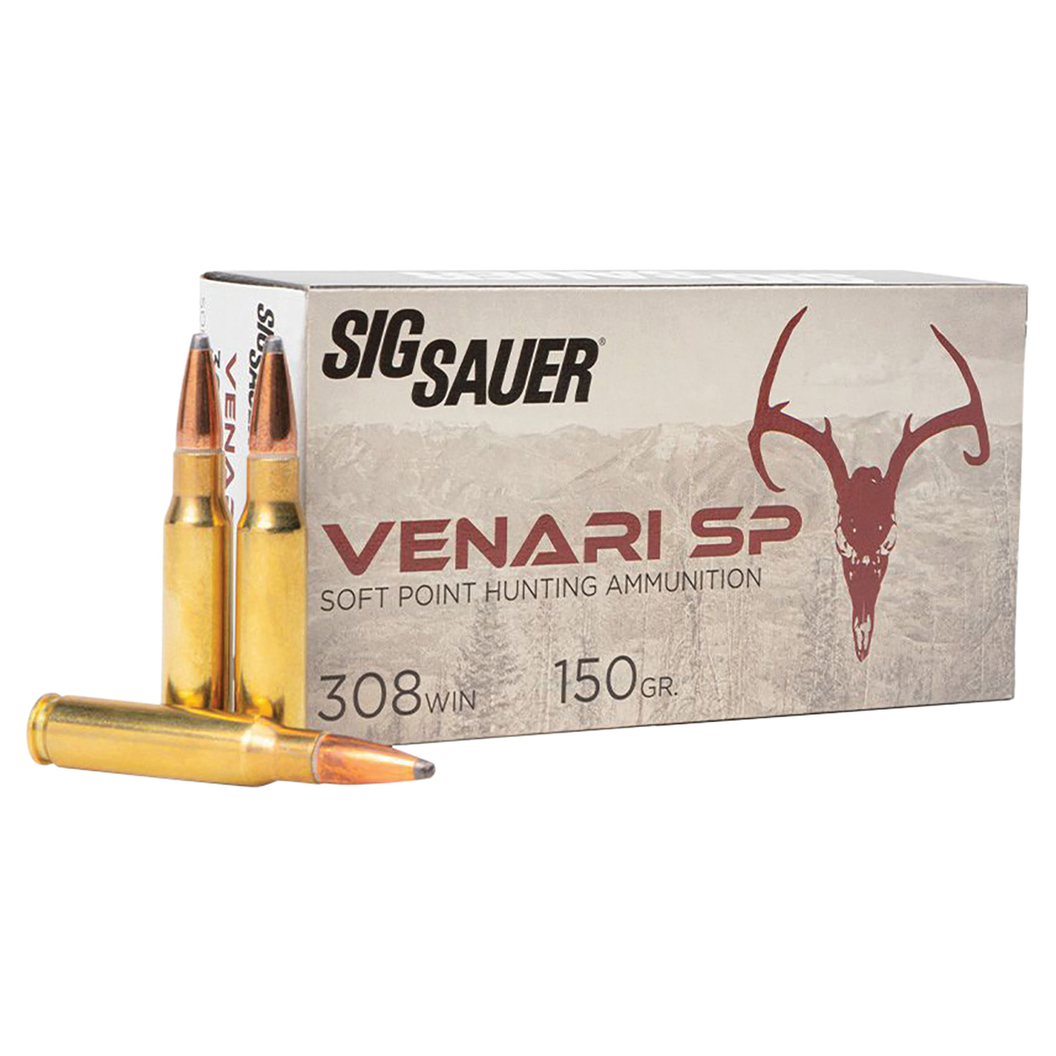 Sig Sauer Venari .308 Win 150 gr Ammo SP - 20rds - V308SP15020 - Sig Sauer