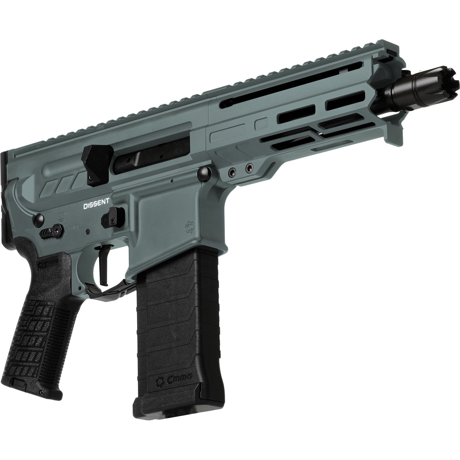 CMMG Dissent MK4 5.7x28mm 6.50" 32rds, Charcoal Green Cerakote - 54AA847-CG - Cmmg