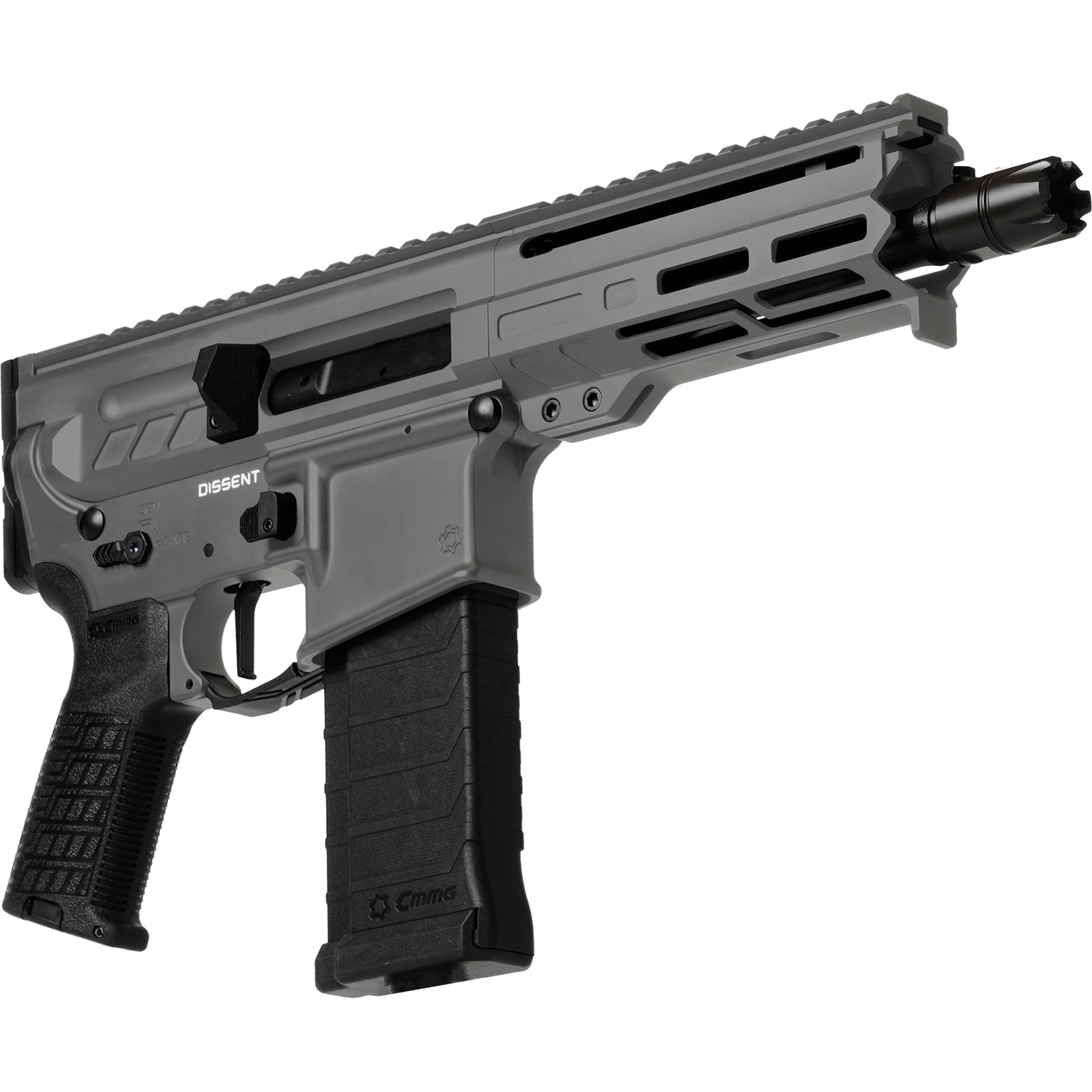 CMMG Dissent MK4 5.7x28mm 6.50" 32rds, Tungsten Gray Cerakote - 54AA847-TNG - Cmmg