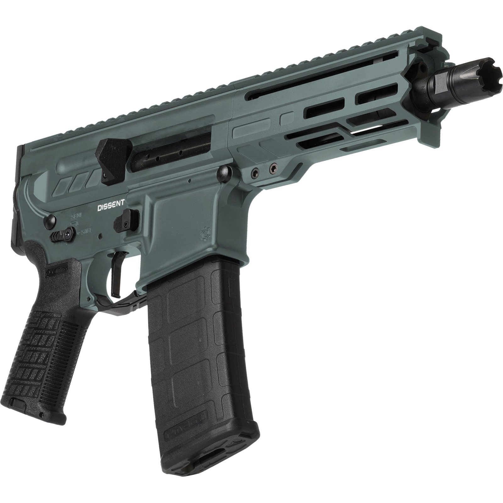CMMG Dissent MK4 5.56x45mm 6.50" 30rds, Charcoal Green Cerakote - 55A938F-CG - Cmmg