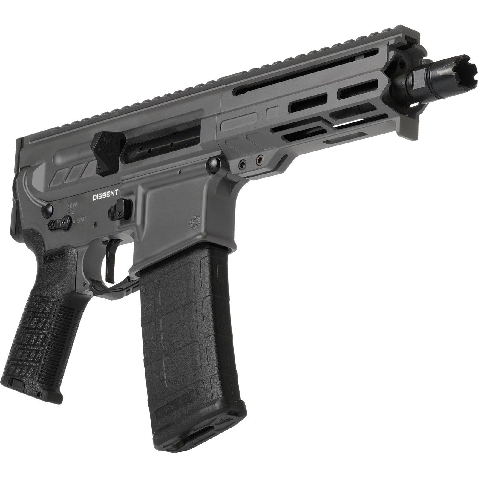 CMMG Dissent MK4 5.56x45mm 6.50" 30rds, Tungsten Gray Cerakote - 55A938F-TNG - Cmmg