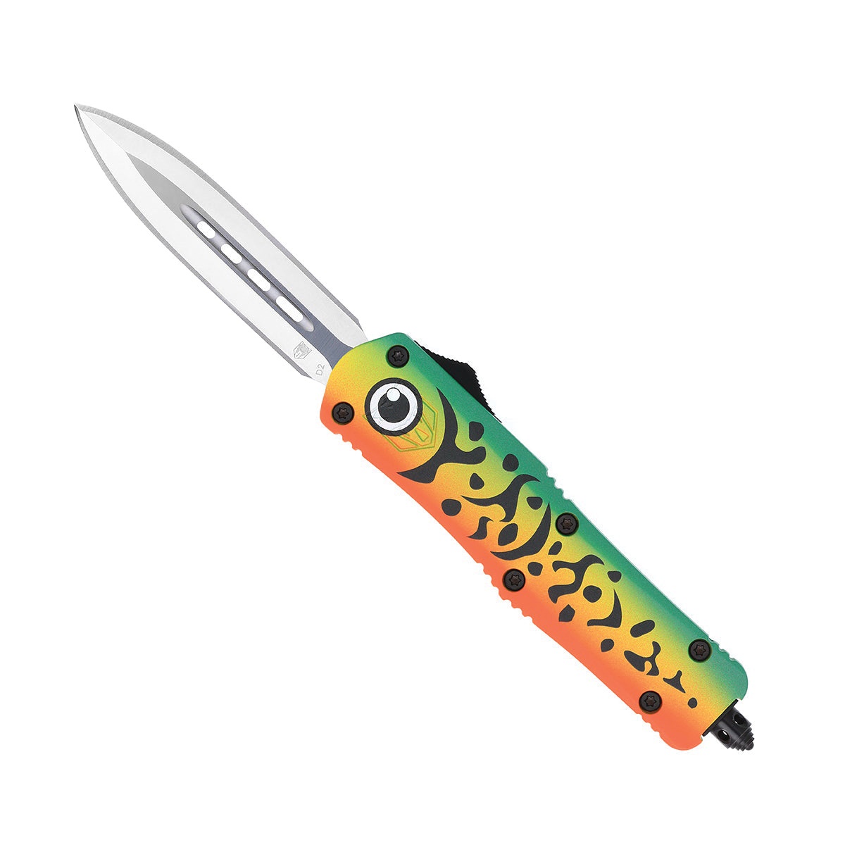 CobraTec Knives FS-3 Fishing Lure Medium OTF Knife Dagger, Green - MFLGNFS-3DAGNS - Cobratec Knives Llc