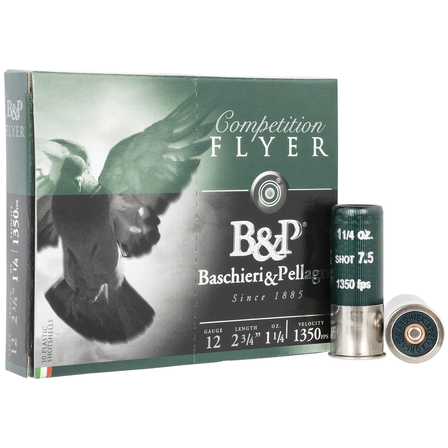 Fiocchi Flyer Competition 12 Gauge 2.75" #7.5 Shot Ammo - 1.25 oz - 10rds - 12B14PH7 - Fiocchi