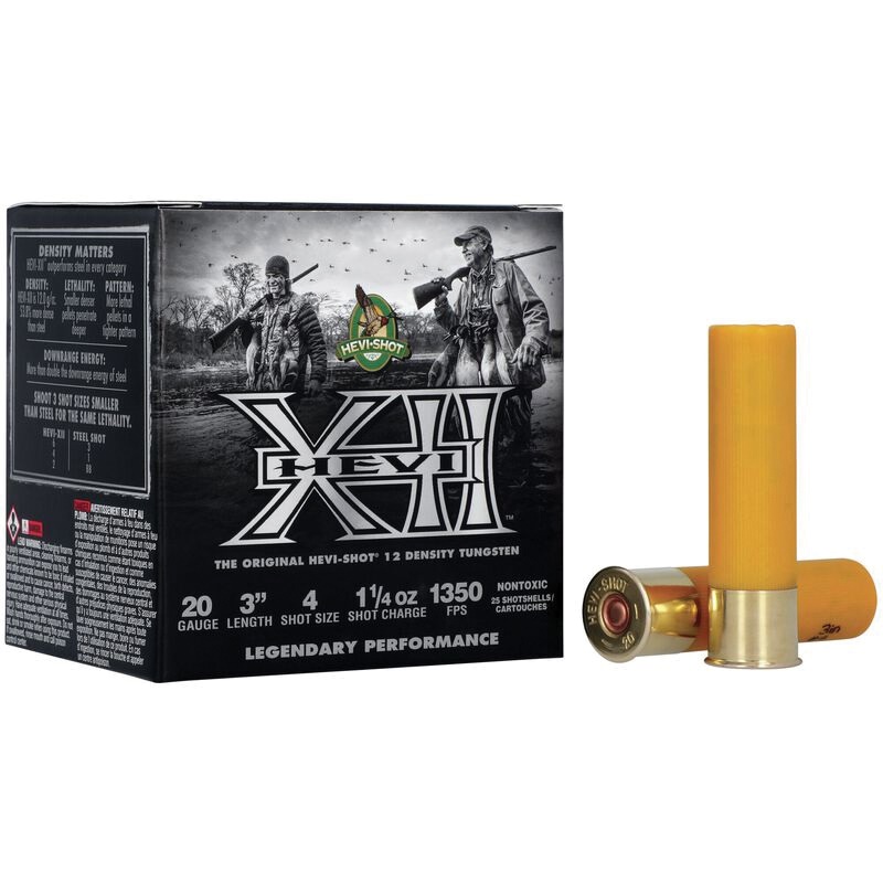 Hevishot HEVI-XII Waterfowl 20 Gauge 3" #4 1.25 oz - 25rds - HS53204 - Hevi-Shot