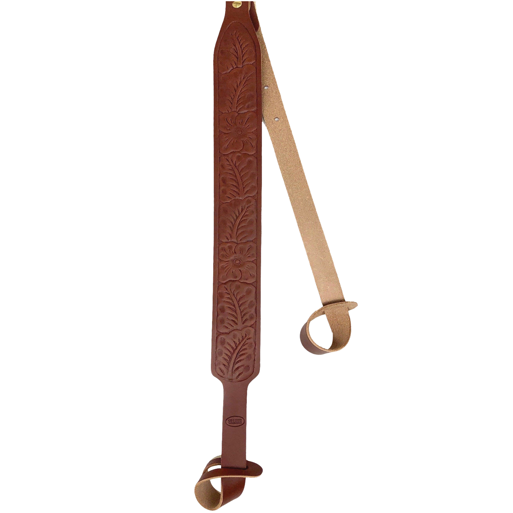 Hunter Company Floral Design Embossed Shotgun Sling in Timeless Brown - 065-532 - Hunter Company