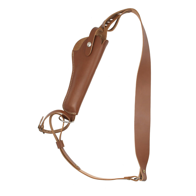 Hunter Company Sportsman Bandolero Leather Shoulder Holster Right 4, Chestnut Tan - 068-300-4 - Hunter Company