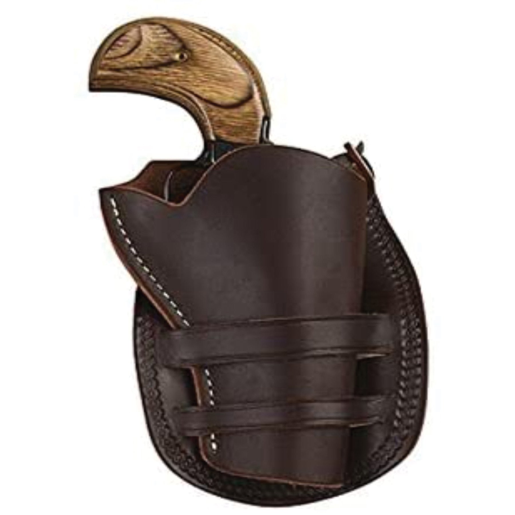Hunter Company Sheriffs Leather OWB Holster Right 30, Antique Brown - 1094-30 - Hunter Company