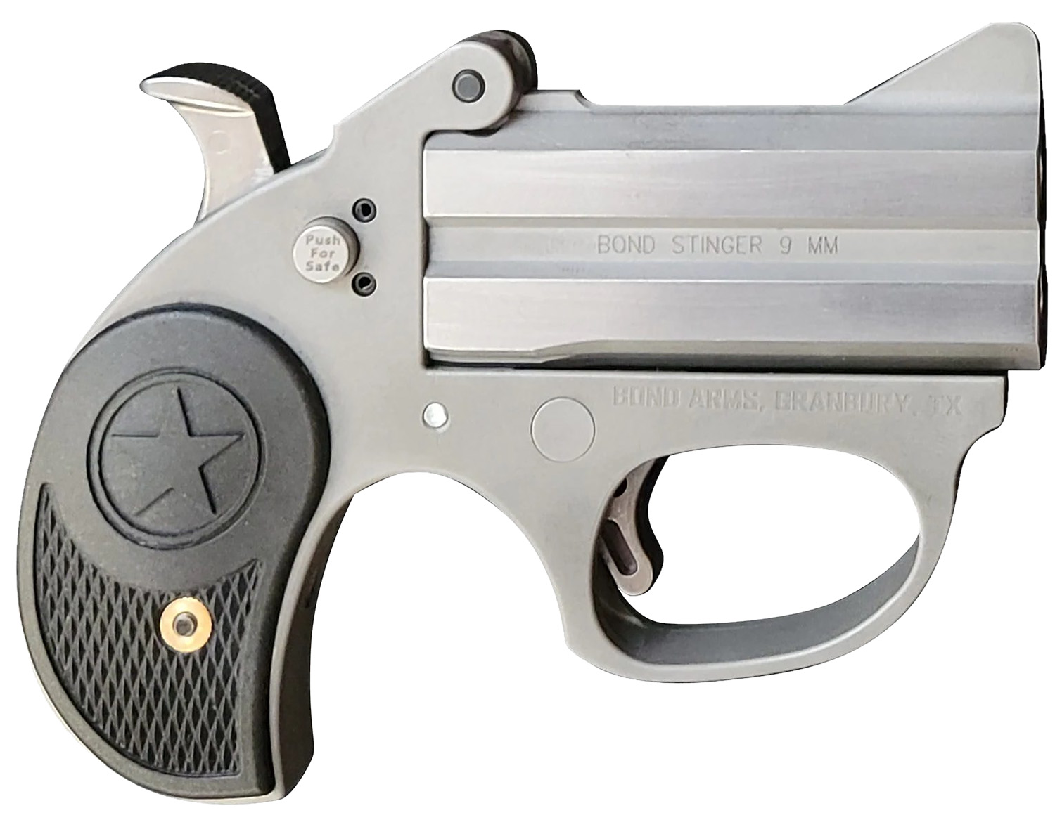 Bond Arms Stinger .22LR Derringer Handguns, 3" Barrel, Silver - BASRS22LR - Bond Arms