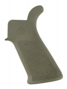 Hogue AR Platform OverMolded Grip, OD Green, Beaver Tail - Hogue