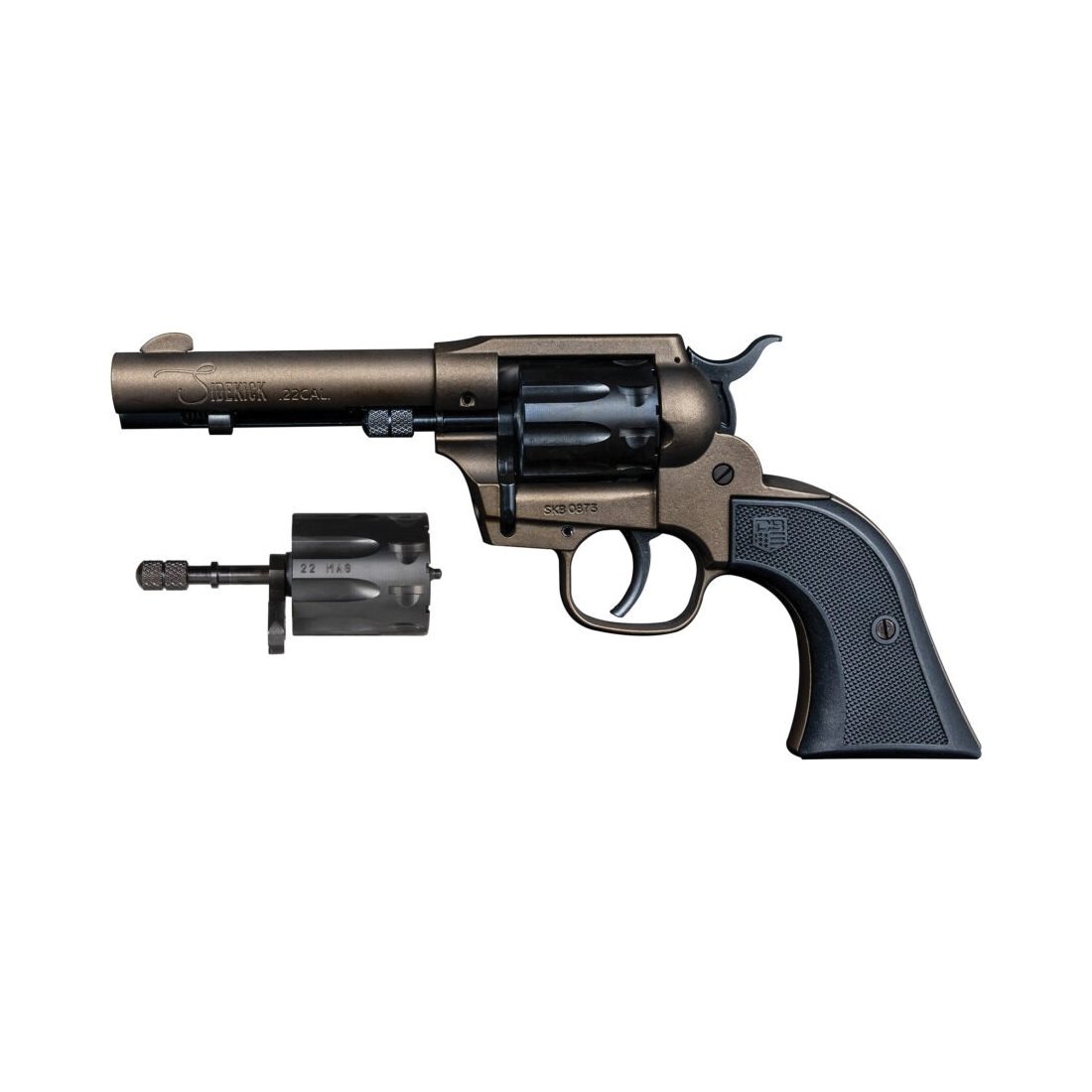 Diamondback Firearms Sidekick .22LR/.22 WMR Revolver 4.50" 9rds, Midnight Bronze - DB0500A071