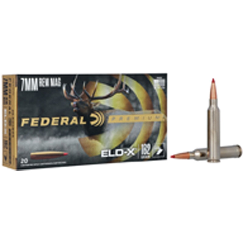 Federal Premium 7mm Remington Magnum 162 gr Ammo ELD-X - 20rds - P7RELDX1 - Federal