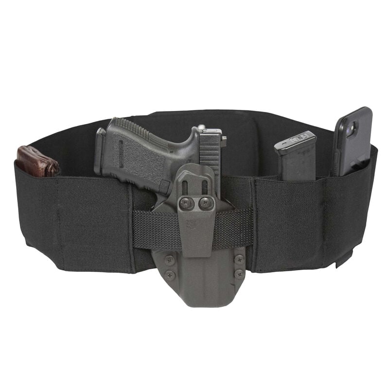 Blackhawk Stache N.A.C.H.O. Glock 19 Elastic Belly Band Ambidextrous Medium, Black - 60SB02BK