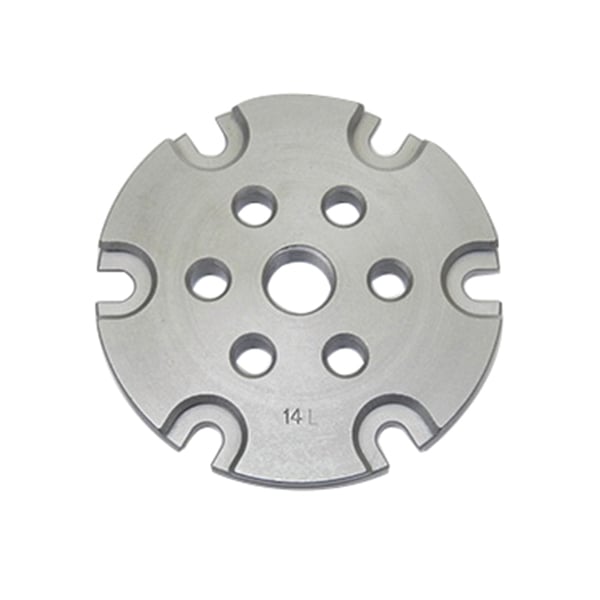 Lee Precision Six Pack Pro Steel #14L Shell Plate, Silver - 91848 - Lee Precision, Inc.