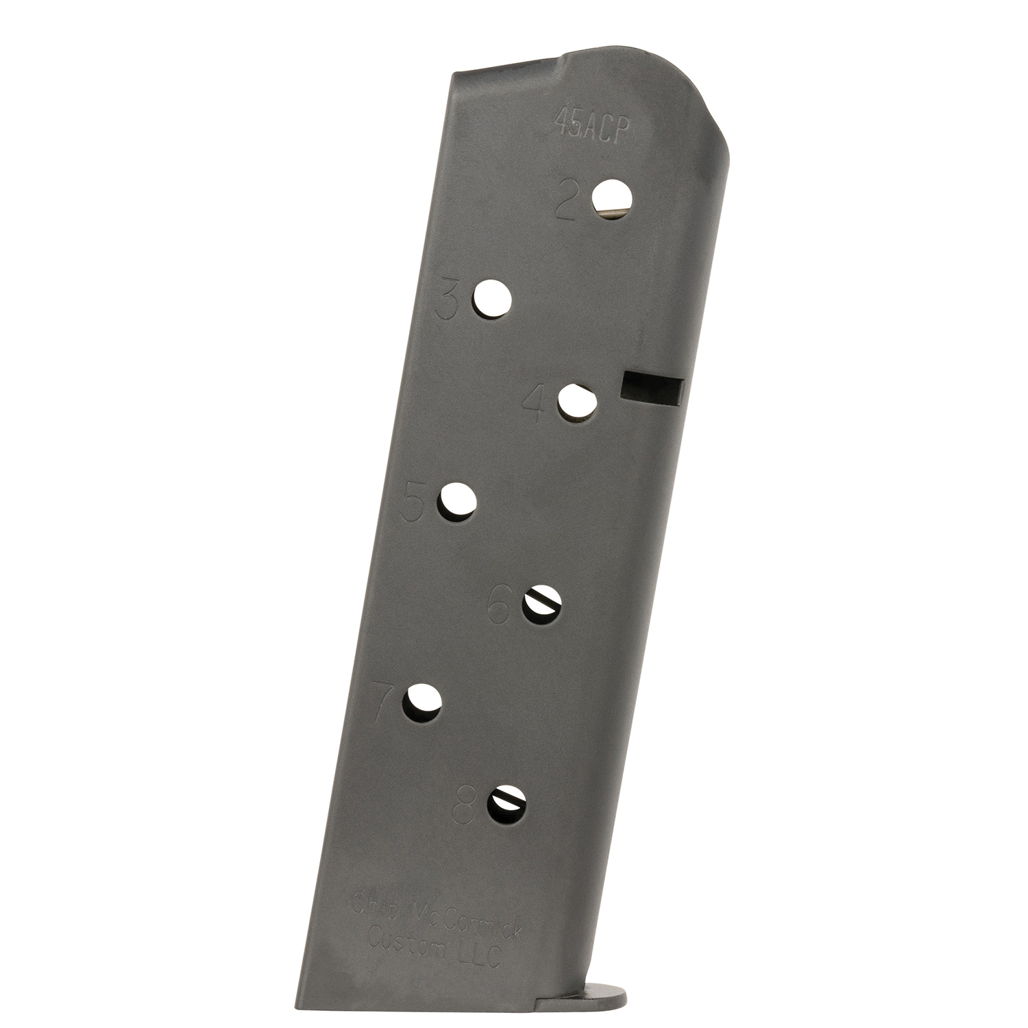 Chip Mccormick Custom 8rds .45 ACP Magazine, Black - MMG45FS8BP - Chip Mccormick