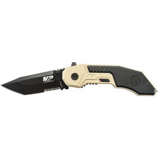 Smith & Wesson M&P Assisted Folding Knife Tanto, Tan - SWMP3BSDCP - Smith & Wesson