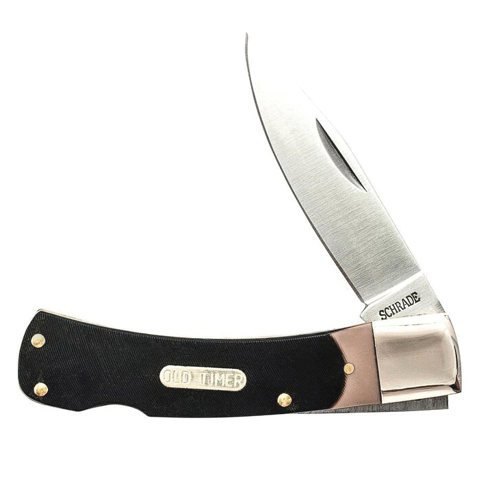 Old Timer 5OT Folding Pocket Knife Drop Point, Black - 1135989