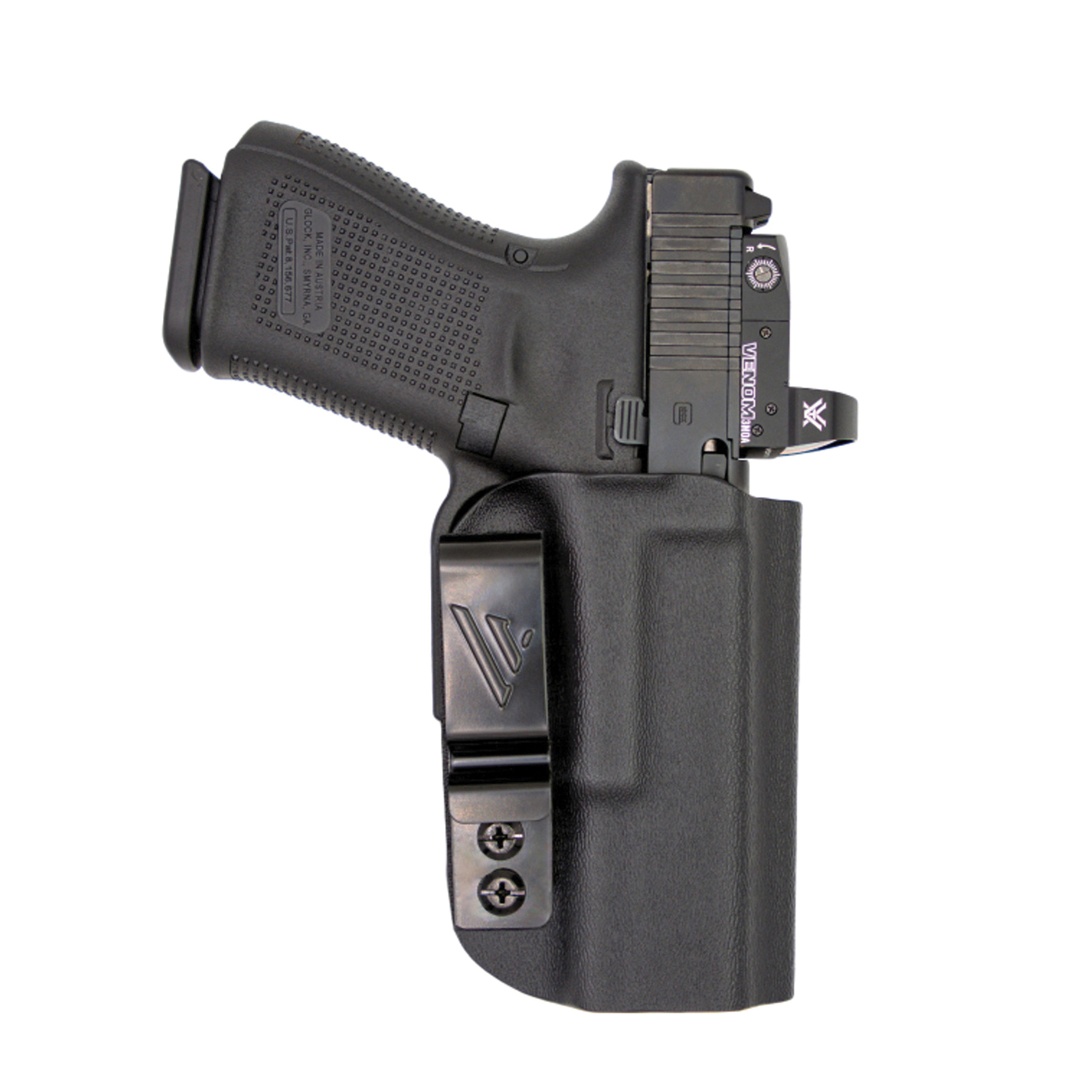 Versacarry Obsidian Essential Glock 43 Polymer IWB Holster Ambidextrous, Black - OBE111G43