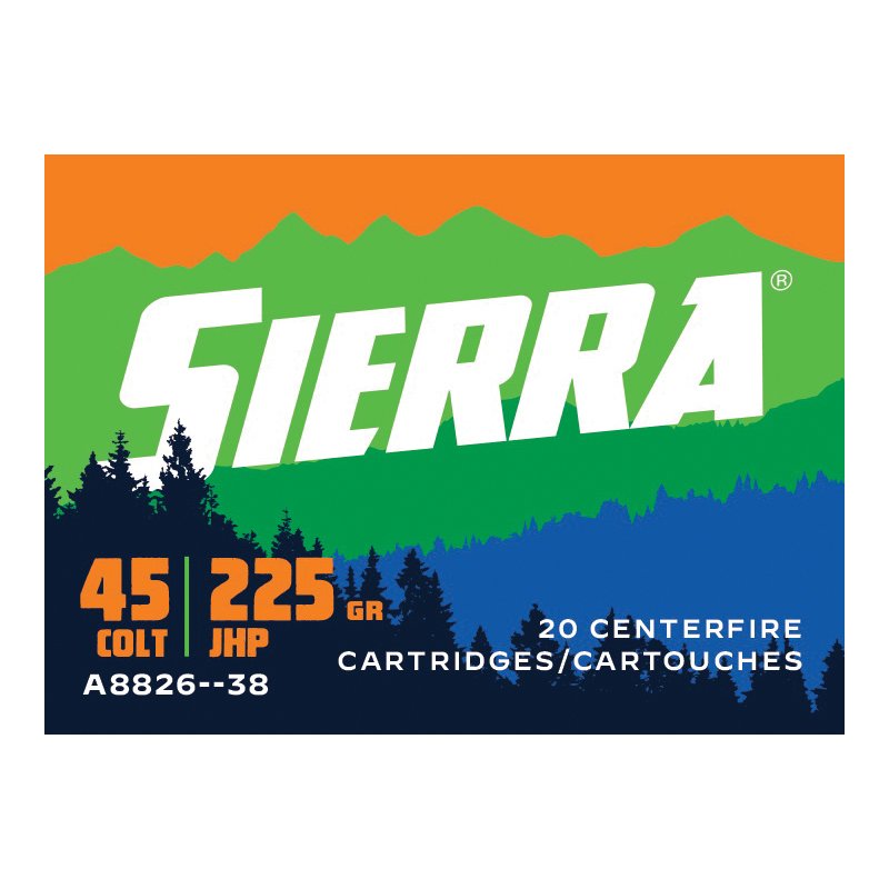 Sierra Sport Master .45 Long Colt 225 gr Ammo JHP - 20rds - A882638 - Sierra
