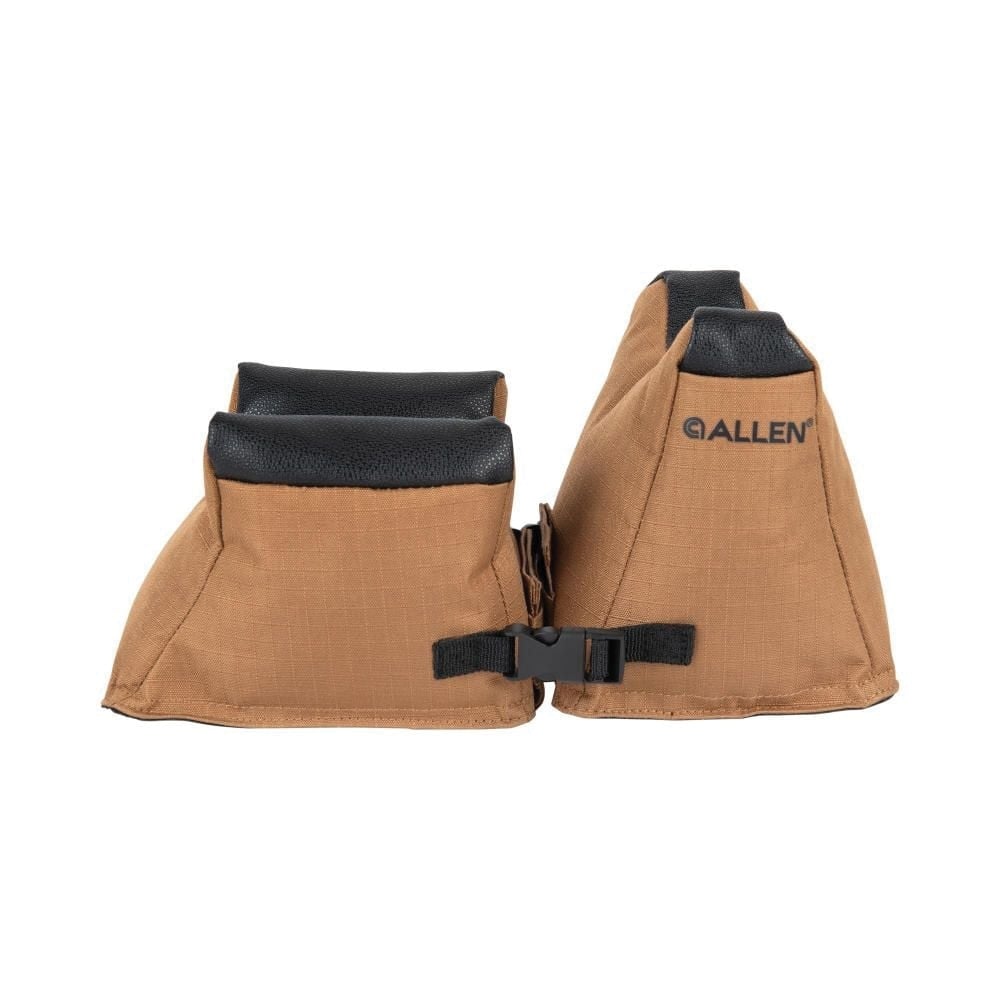 Allen X-Focus Unfilled 600D Polyester Front and Rear Shooting Bag Combo, Black/Tan - 18419 - Allen