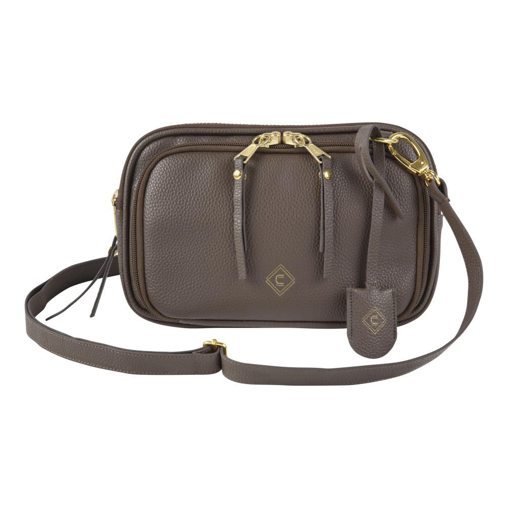 Girls with Guns Tomboy Clutch PU Leather Concealed Casual Purse Small, Espresso - 90-92 - Girls With Guns