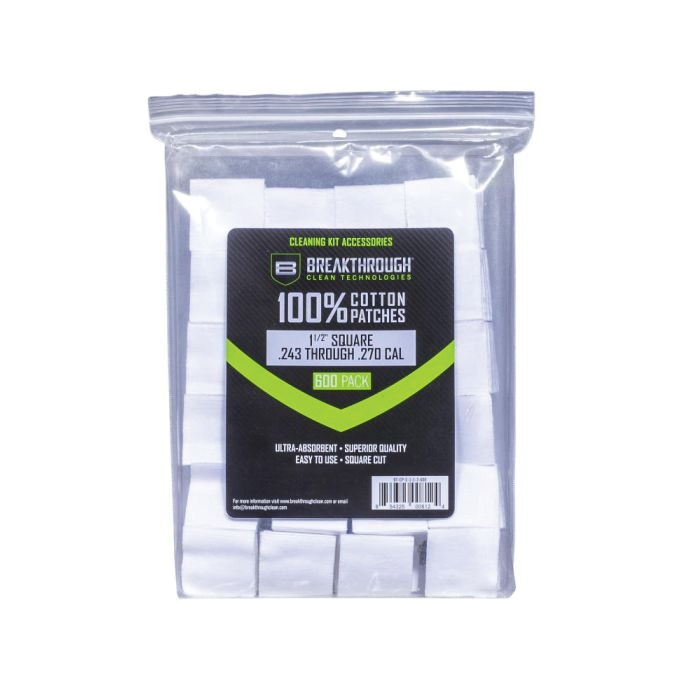 Breakthrough Clean 100% Cotton Square Patches 1.50" x 1.50" - BT-CP-S-1-1/2-600 - Breakthrough Clean