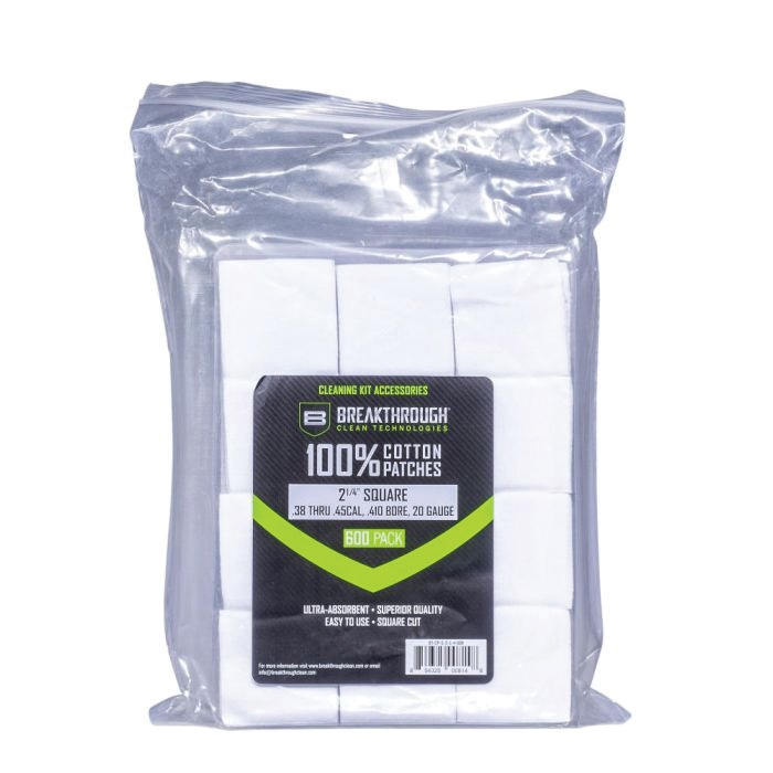 Breakthrough Clean 100% Cotton Square Patches 2.25" x 2.25" - BT-CP-S-2-1/4-600 - Breakthrough Clean